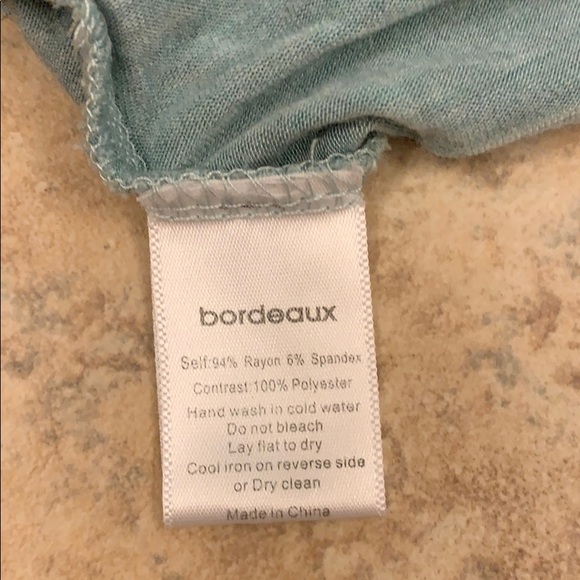 Bordeaux Teal/Aqua Top Size SM - Picture 7 of 7